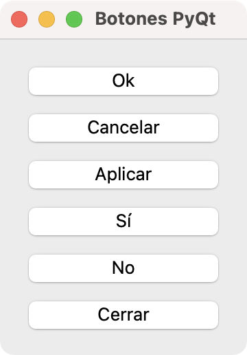 Botones en PyQt