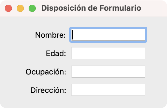 Gestor de disposición para formulario en PyQt