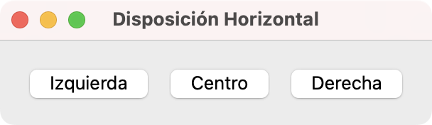 Gestor de disposición horizontal en PyQt