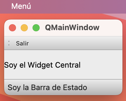 Ventana principal en PyQt - macOS