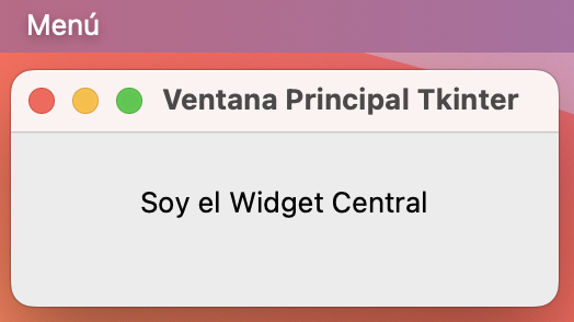 Ventana principal en Tkinter