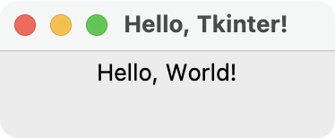 App ¡Hola, Mundo! en Tkinter